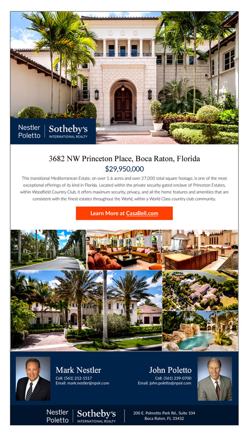 Nestler Poletto Sotheby's email flyer